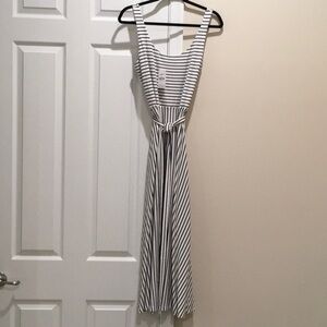 Loft striped midi dress.